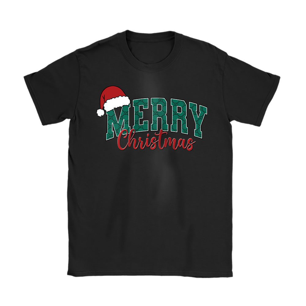 Cute Winter Merry Christmas Gucci Unisex T-Shirt Cotton Tee BN20092