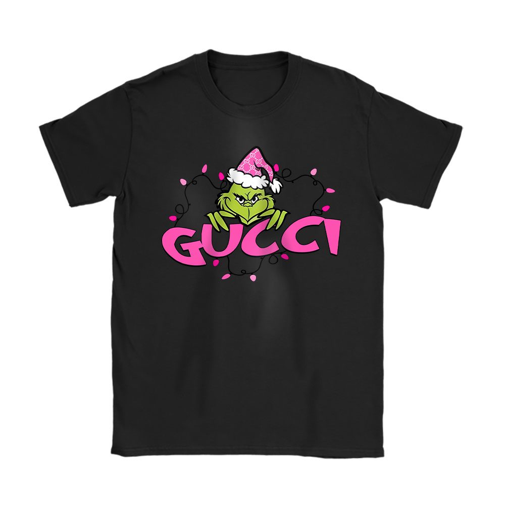 Merry Christmas Grinch Grinchmas Family Holiday Vacation Gucci Unisex T-Shirt Cotton Tee BN19637