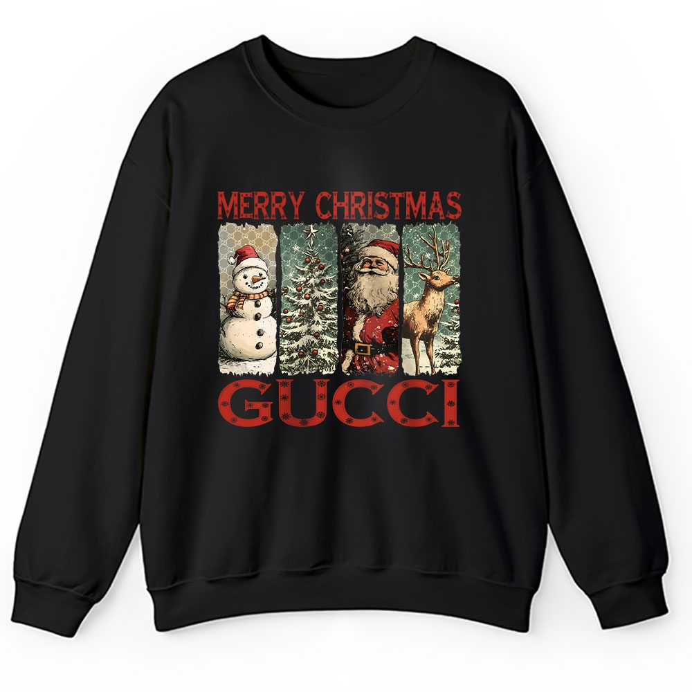 Retro Christmas Santa Claus Gucci Unisex Sweatshirt BTN19674