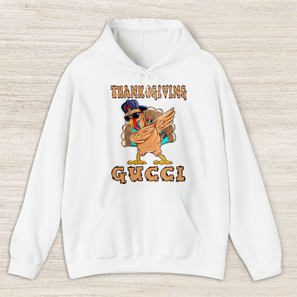 Retro Thanksgiving Turkey Dabbing Gucci Unisex Hoodie TAH19388