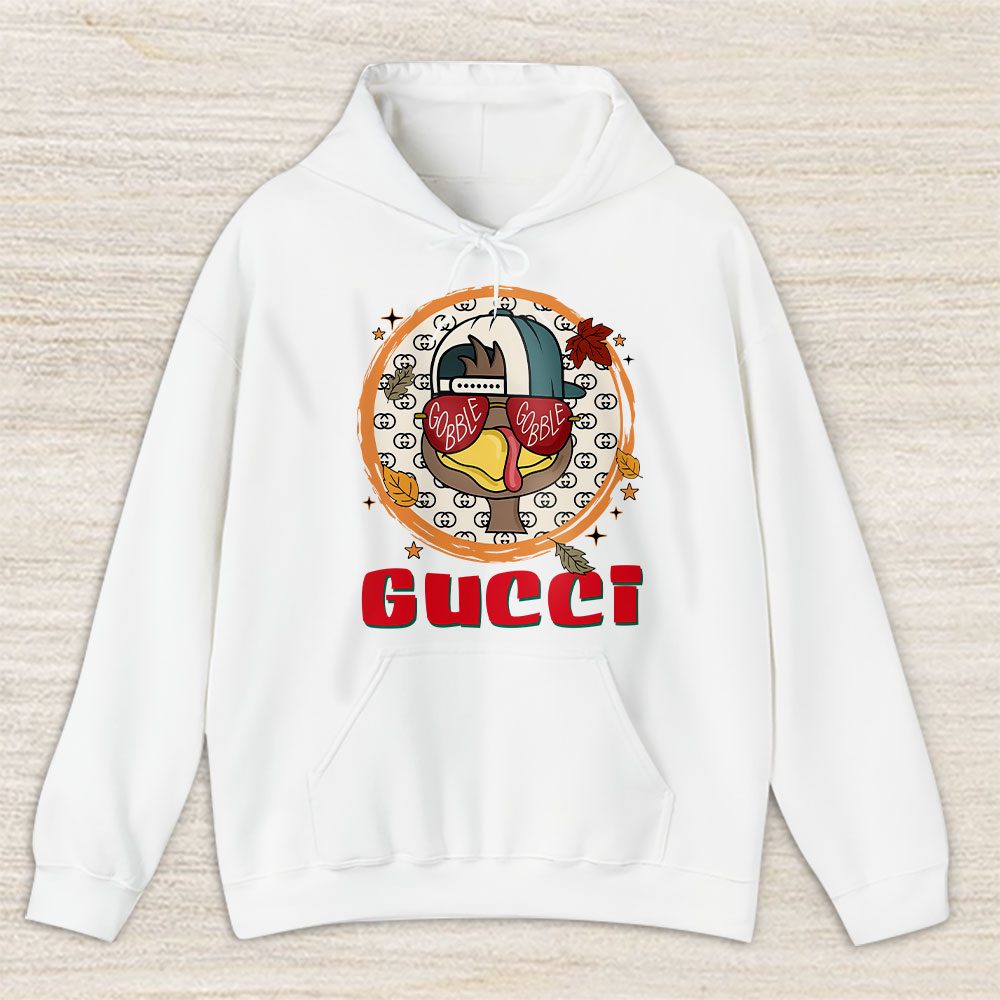 Gobble Turkey Boy Trendy Thanksgiving Gucci Unisex Hoodie TAH18198
