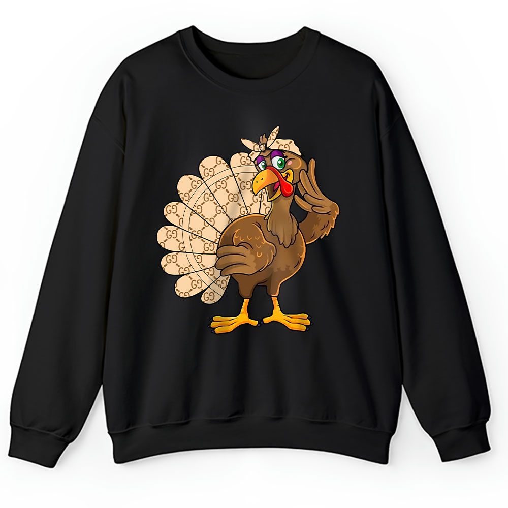 Thanksgiving Turkey Autumn Fall Gucci Unisex Sweatshirt BTN18257