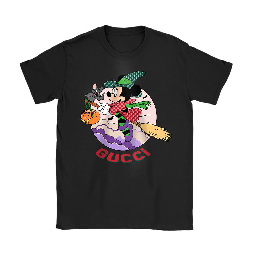 Spooky Vibes Retro Mickey Ghost Gucci Unisex T-Shirt Cotton Tee BN17765