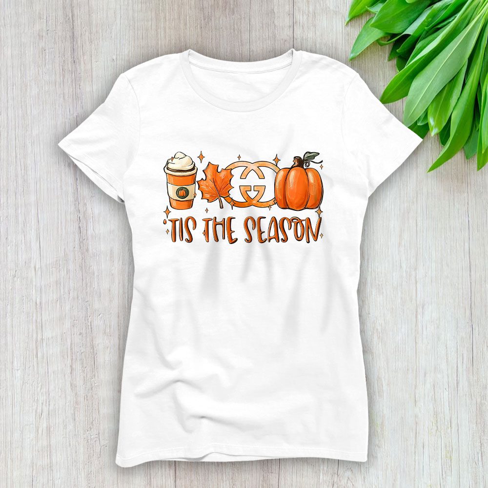 Tis The Season Thanksgiving Gucci Lady T-Shirt Women BTN17762