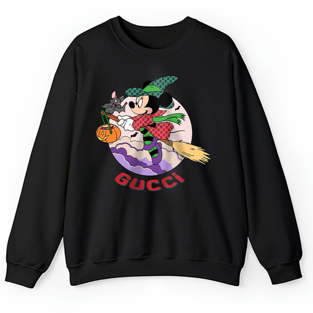 Spooky Vibes Retro Mickey Ghost Gucci Unisex Sweatshirt BTN17765