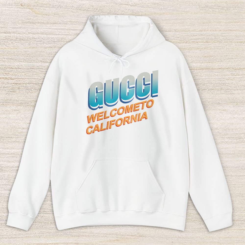 Luxury Gi Welcome To California Gucci Unisex Hoodie TAH17034