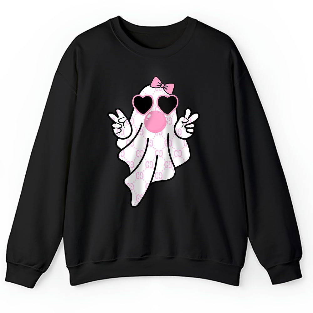 Cute Girly Ghost Blowing Bubble Gucci Unisex Sweatshirt BTN17076