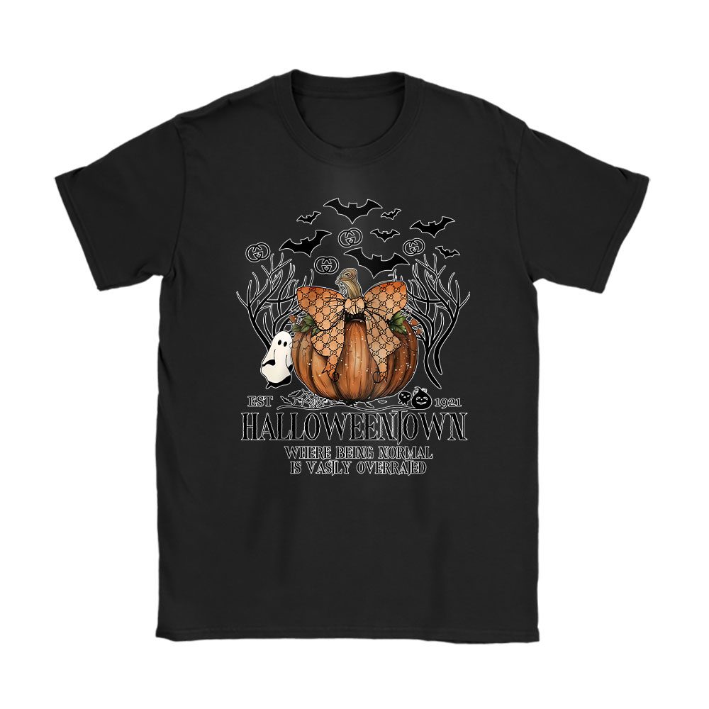Retro Halloween Pumpkin Gucci Unisex T-Shirt Cotton Tee BN17062