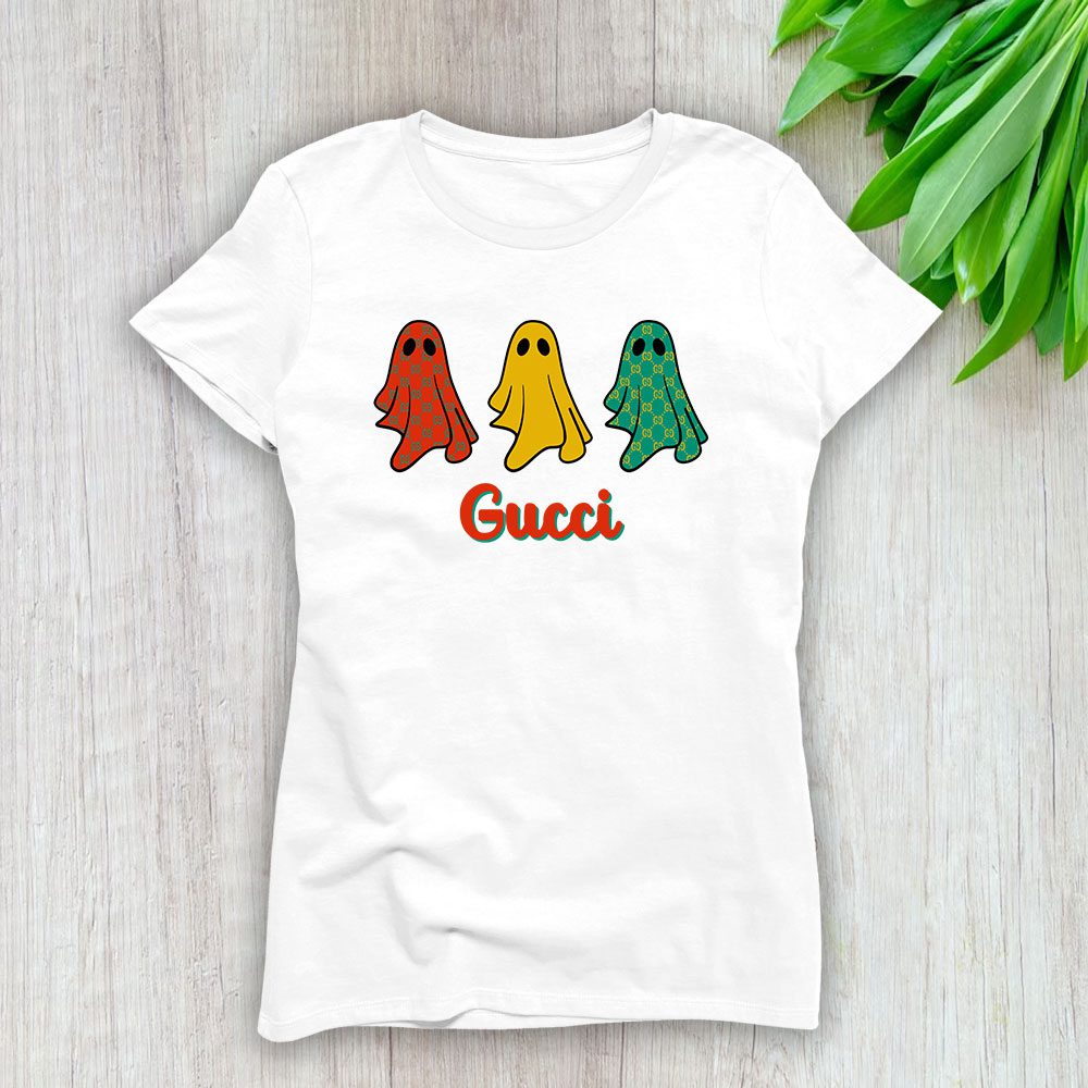 Cute Ghost Boujee Boojee Spooky Halloween Gucci Lady T-Shirt Women BTN14652