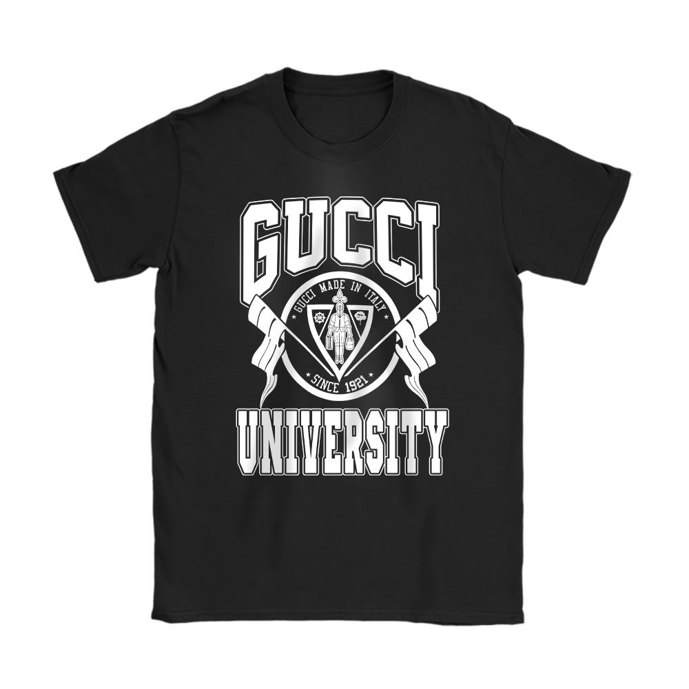 Cotton Jersey University Gucci Unisex T-Shirt Cotton Tee BN15106