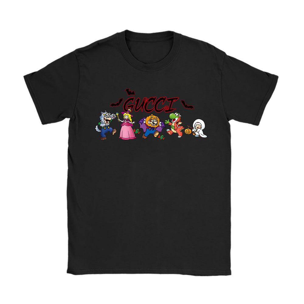 Super Mario Halloween Gucci Unisex T-Shirt Cotton Tee BN14677
