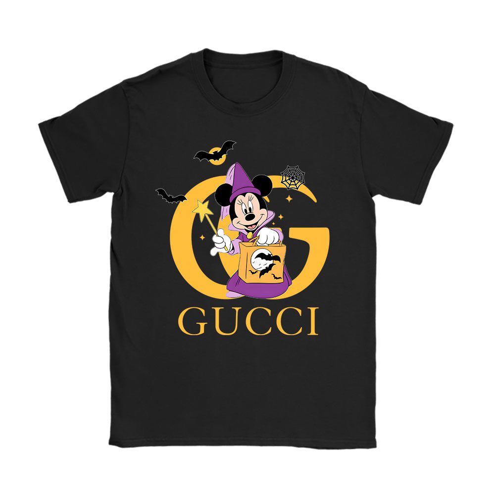 Disney Minnie Happy Halloween Gucci Unisex T-Shirt Cotton Tee BN14656