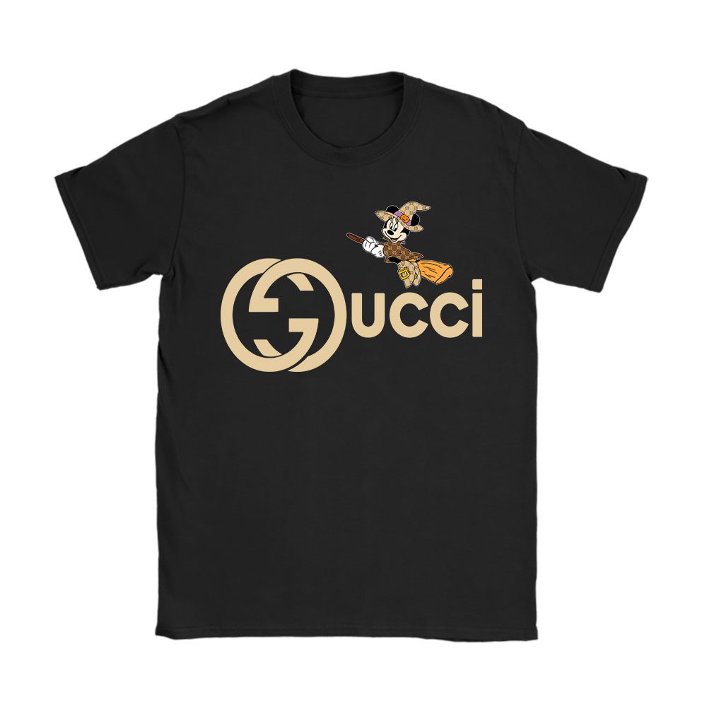 Disney Minnie Happy Halloween Gucci Unisex T-Shirt Cotton Tee BN14654