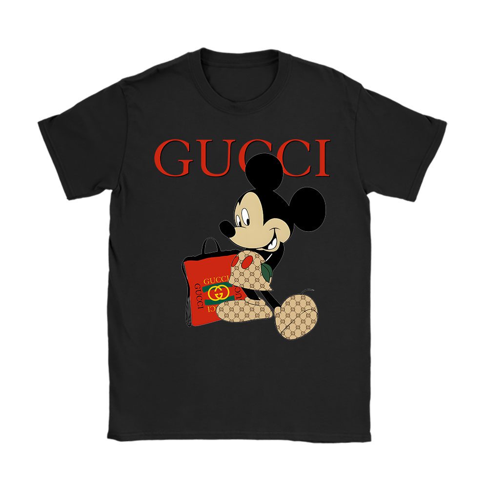 Disney Mickey Gucci Unisex T-Shirt Cotton Tee BN14601