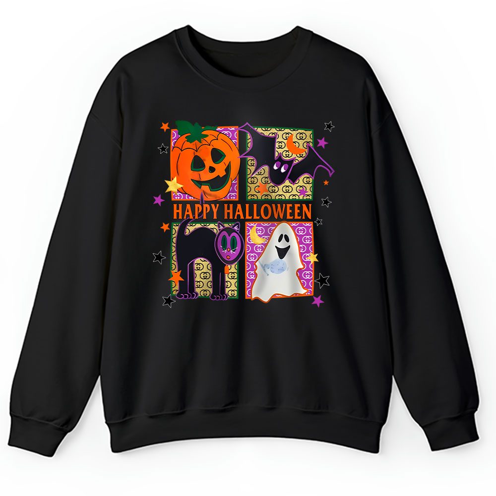Vintage 90s Halloween Crewneck Trick Or Treat Gucci Unisex Sweatshirt BTN15120