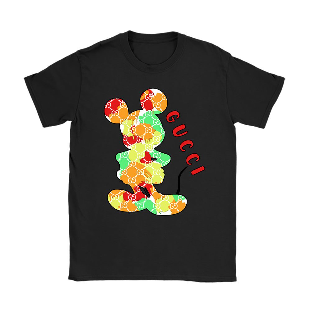 Disney Mickey Gucci Unisex T-Shirt Cotton Tee BN14602