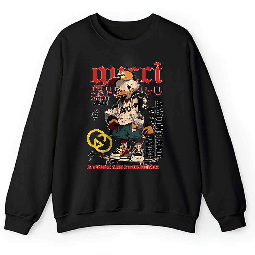 Donald Duck Free Heart Gucci Unisex Sweatshirt BTN15081