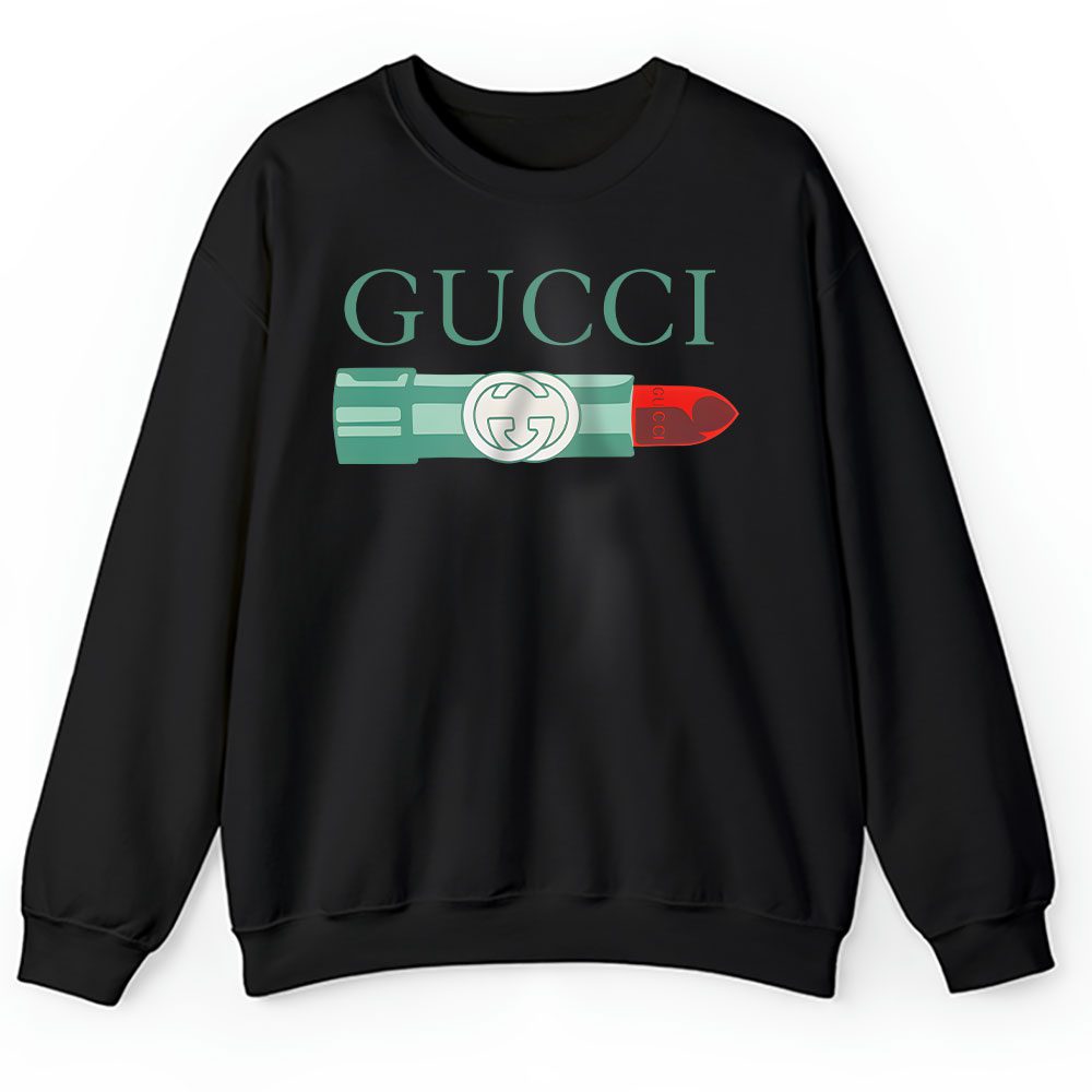 Gucci Lipstick Print Cotton Gucci Unisex Sweatshirt BTN15083