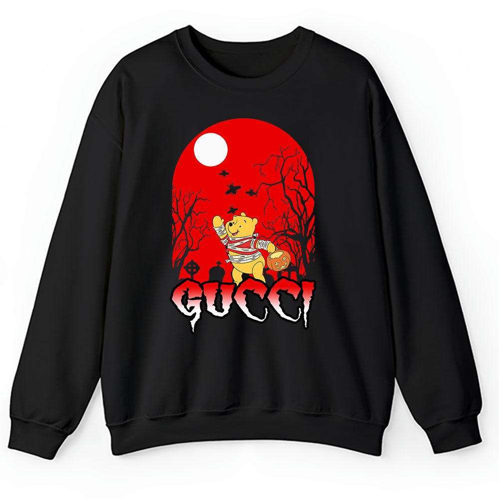 Winnie The Pooh Happy Halloween Gucci Unisex Sweatshirt BTN14679