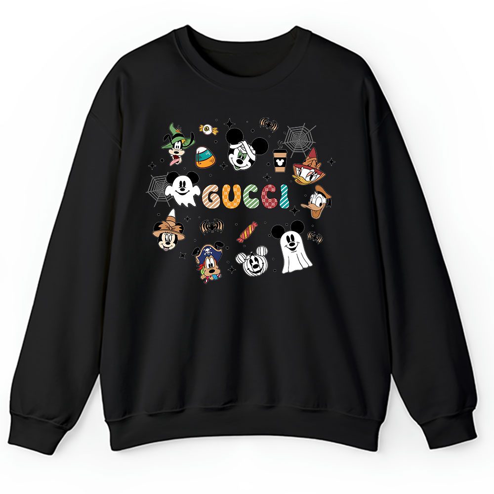 Mickey Minnie Spooky Vibes Halloween Gucci Unisex Sweatshirt BTN14670