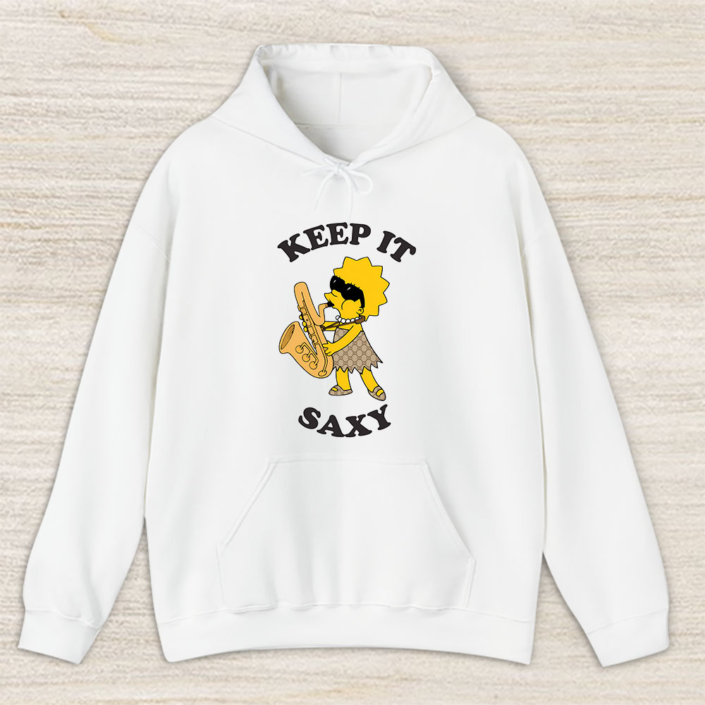 The Simpsons Lisa Simpson Saxophone Keep It Saxy Gucci Unisex Hoodie TAH14084