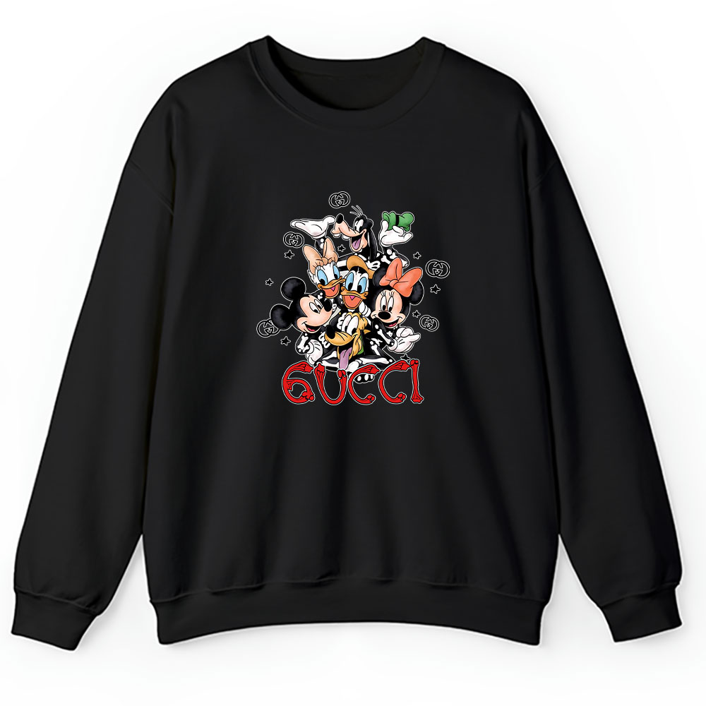 Mickey And Friends Skeleton Halloween Gucci Unisex Hoodie TAH10105