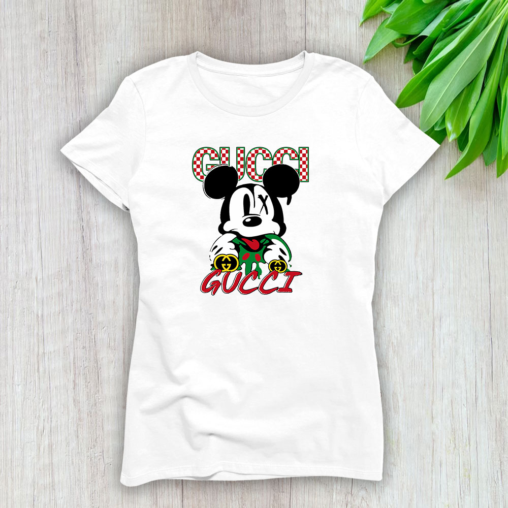 Mickey Mouse Gucci Lady T-Shirt Women BTN8275