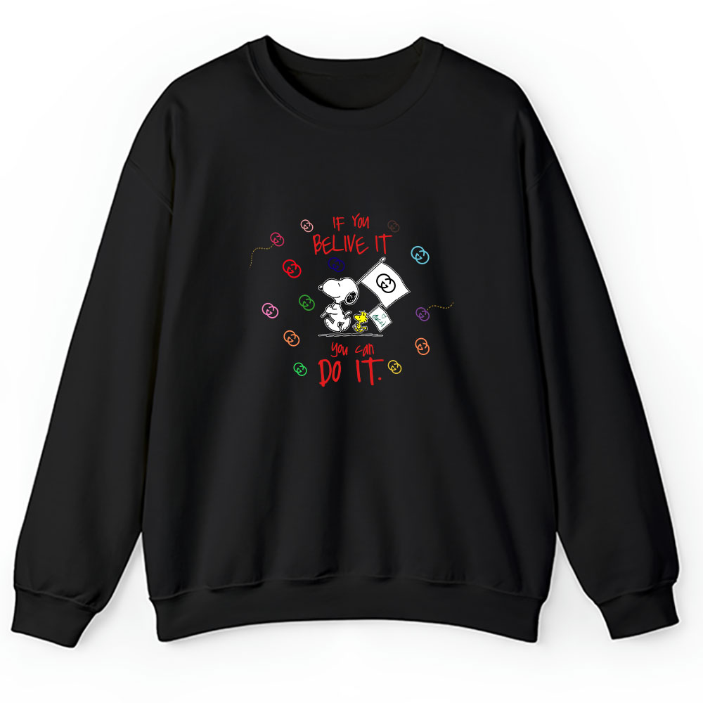 Snoopy Gucci Unisex Sweatshirt BTN7215