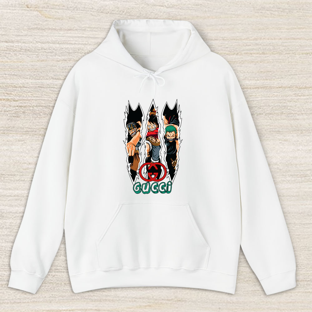 Monkey D Luffy Roronoa Zoro Usopp One Piece Gucci Brand Unisex Hoodie TAH6299