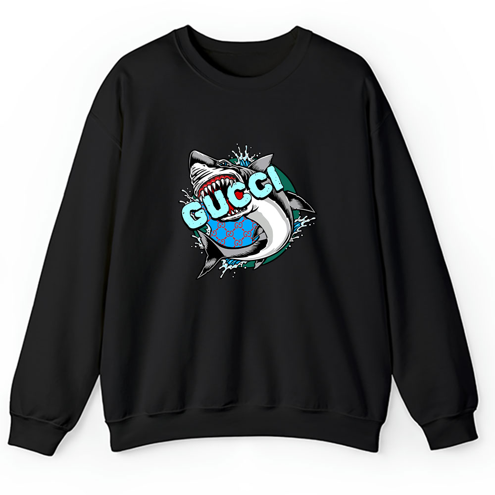 Cartoon Shark Gucci Brand Unisex Sweatshirt BTN6259