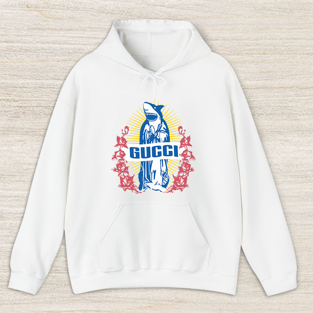 Cartoon Shark Gucci Unisex Hoodie TAH5474