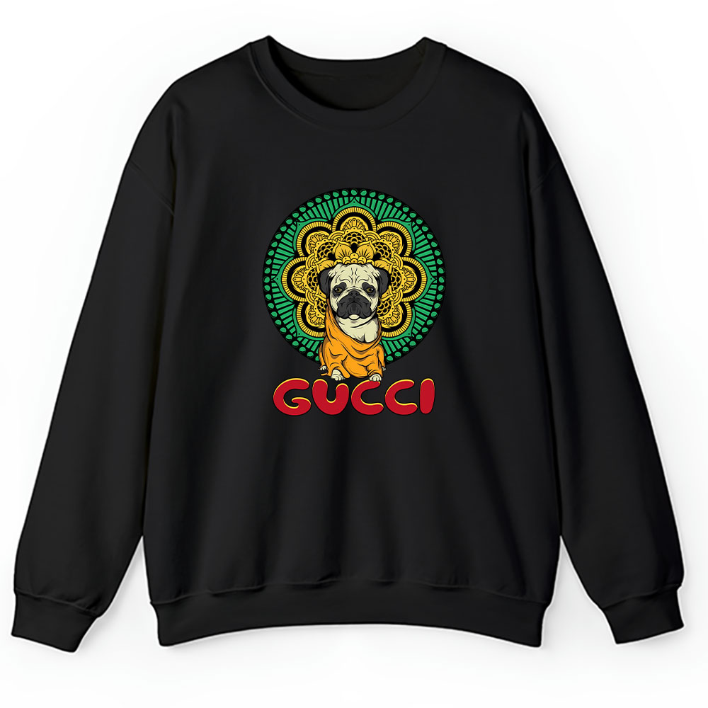 Cartoon Pug Dog Gucci Brand Unisex Sweatshirt BTN5462
