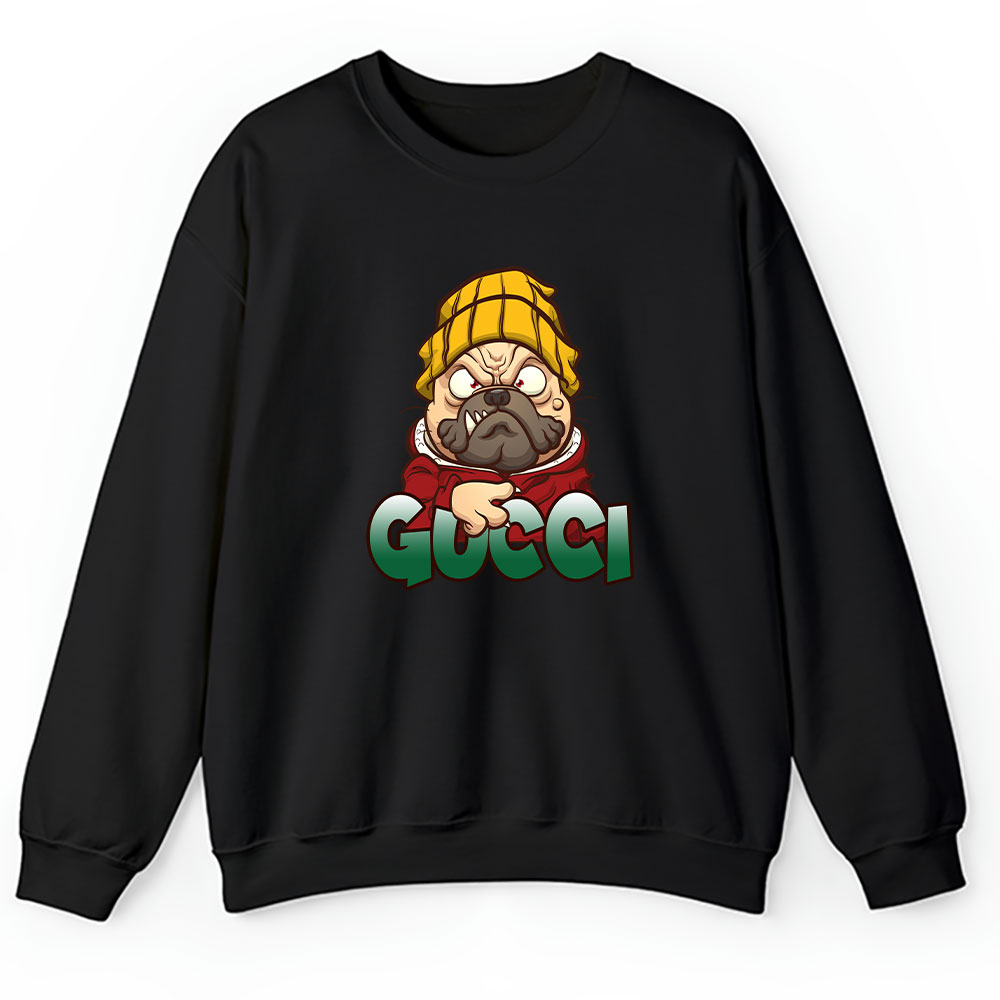 Cartoon Pug Dog Gucci Brand Unisex Sweatshirt BTN5461