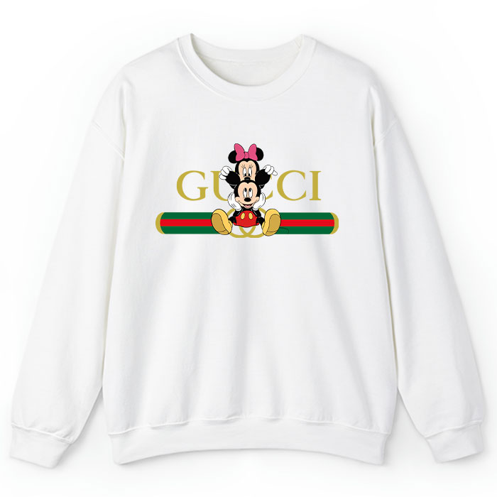 Gucci Mickey Mouse And Minnie Mouse Couple Crewneck Sweatshirt CSTB0444