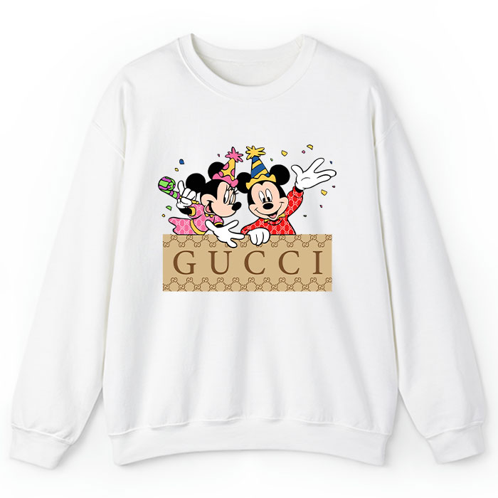 Gucci Mickey Mouse And Minnie Mouse Birthday Crewneck Sweatshirt CSTB0383