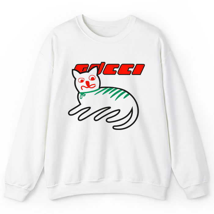 Gucci Cat Logo Crewneck Sweatshirt CSTB0318