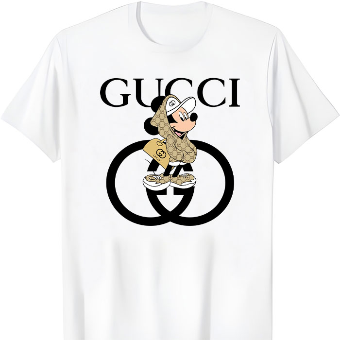 Gucci Mickey Mouse With Bag Unisex T-Shirt NTB2575