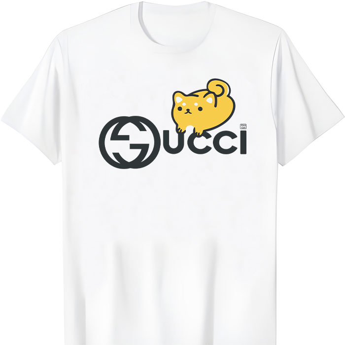 Gucci Animal Interlocking Yellow Unisex T-Shirt CB485