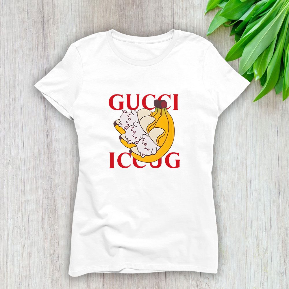 Gucci Bananaya Lady T-Shirt Luxury Tee For Women LDS1421