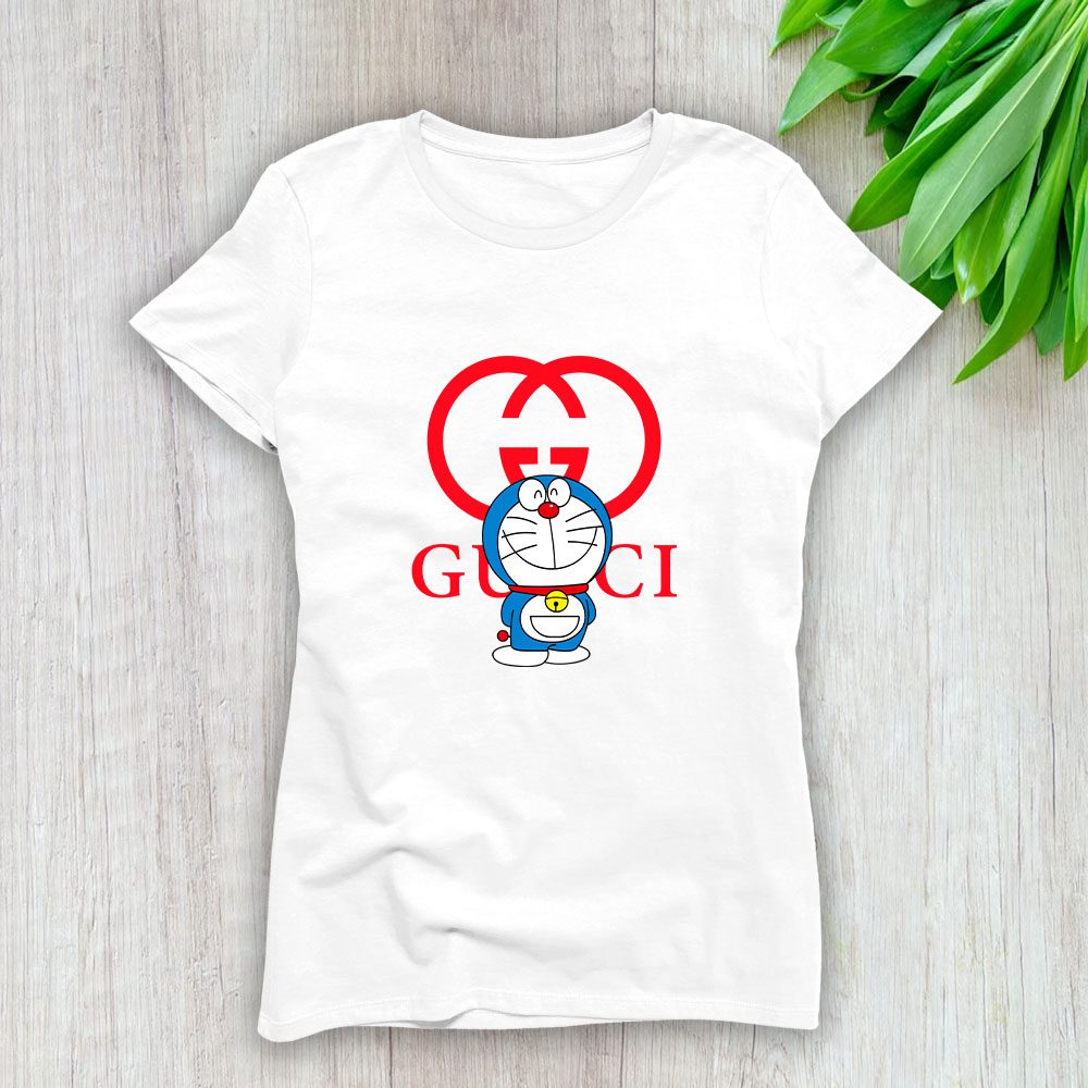 Gucci Doraemon Lady T-Shirt Luxury Tee For Women LDS1432