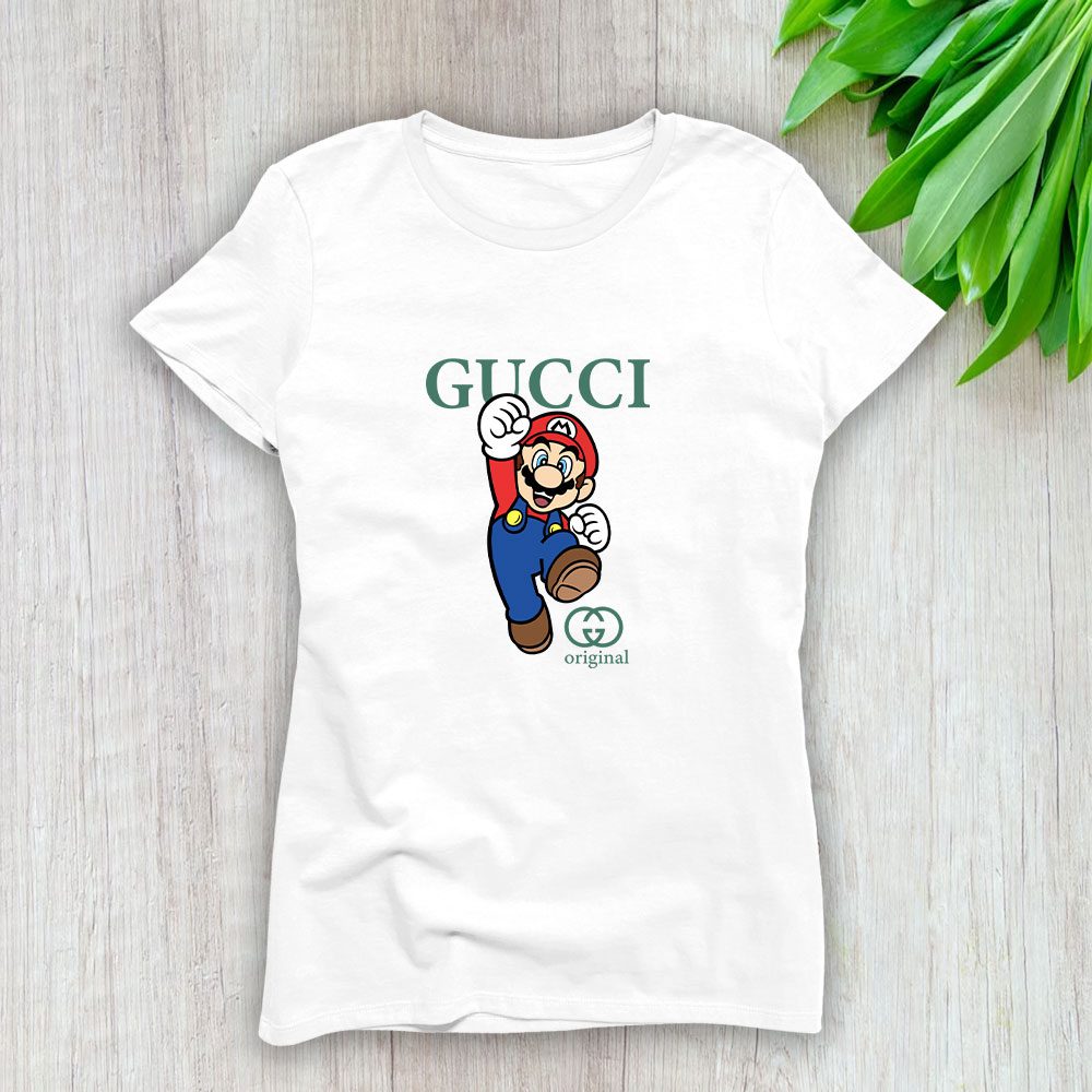 Gucci Super Mario Original Lady T-Shirt Luxury Tee For Women LDS1413