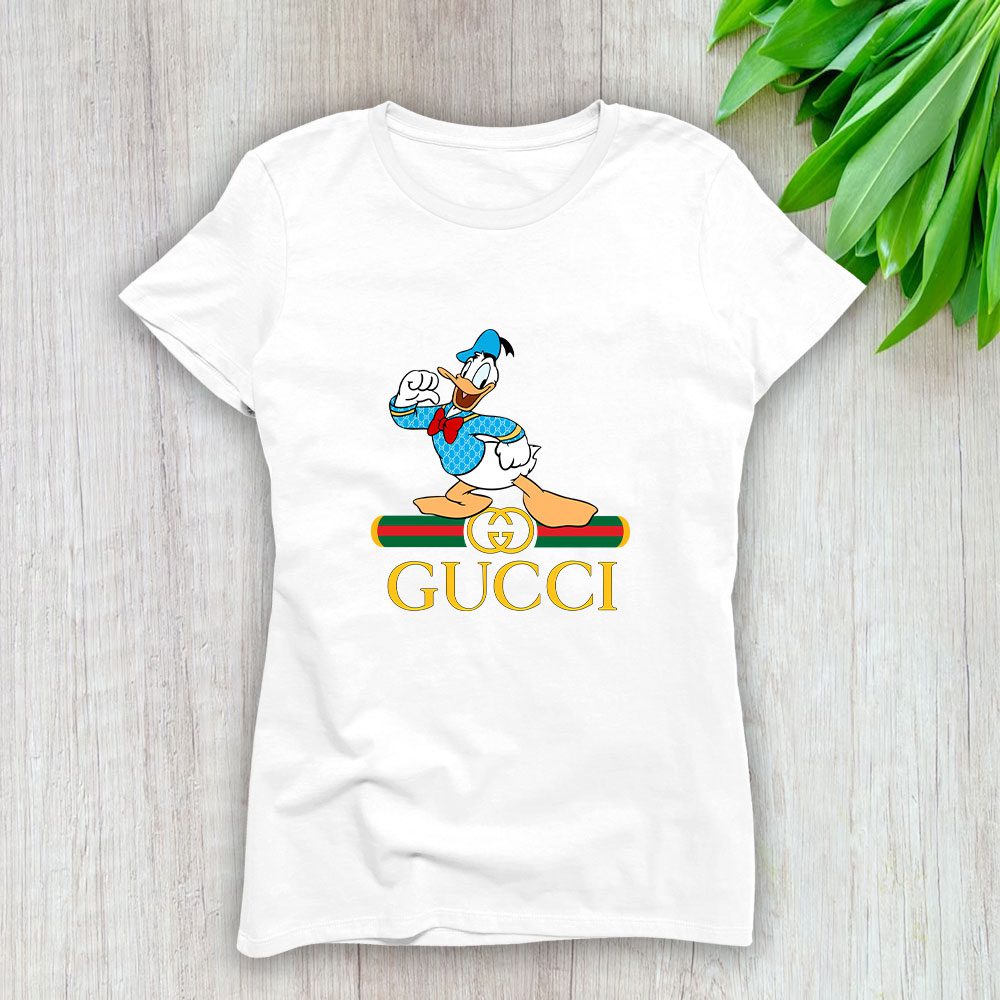 Gucci Donald Duck Lady T-Shirt Luxury Tee For Women LDS1396