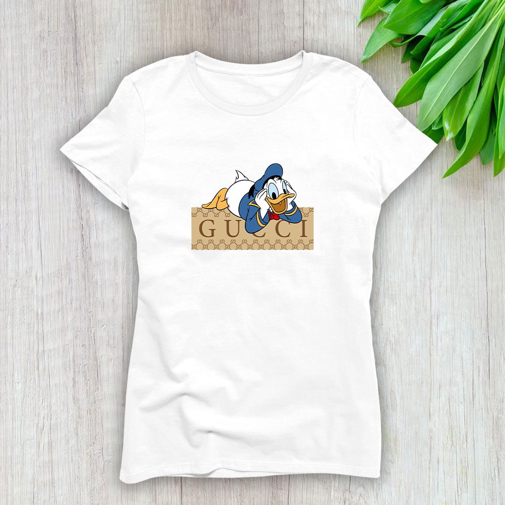 Gucci Donald Duck Lady T-Shirt Luxury Tee For Women LDS1399