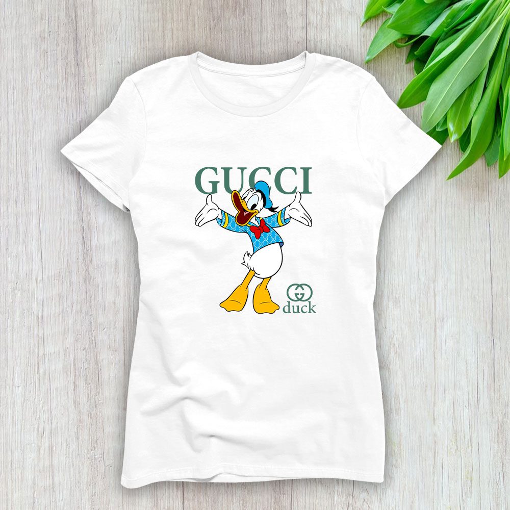 Gucci Donald Duck Lady T-Shirt Luxury Tee For Women LDS1400