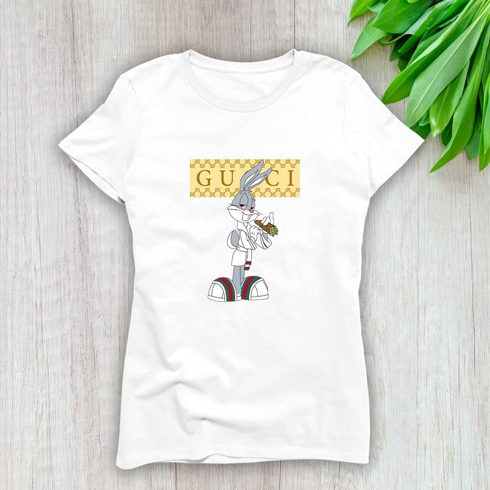 Gucci Bugs Bunny Lady T-Shirt Luxury Tee For Women LDS1438