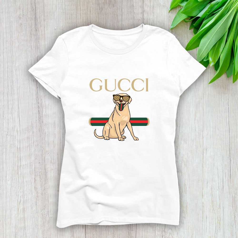 Gucci Lad Dog Lady T-Shirt Luxury Tee For Women LDS1448