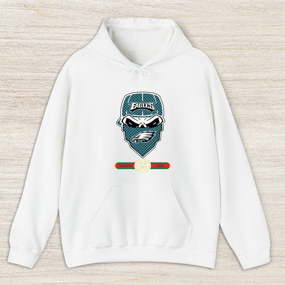 Gucci x NFL x Philadelphia Eagles Skull Luxury Pullover Hoodie For Fan TBH1039