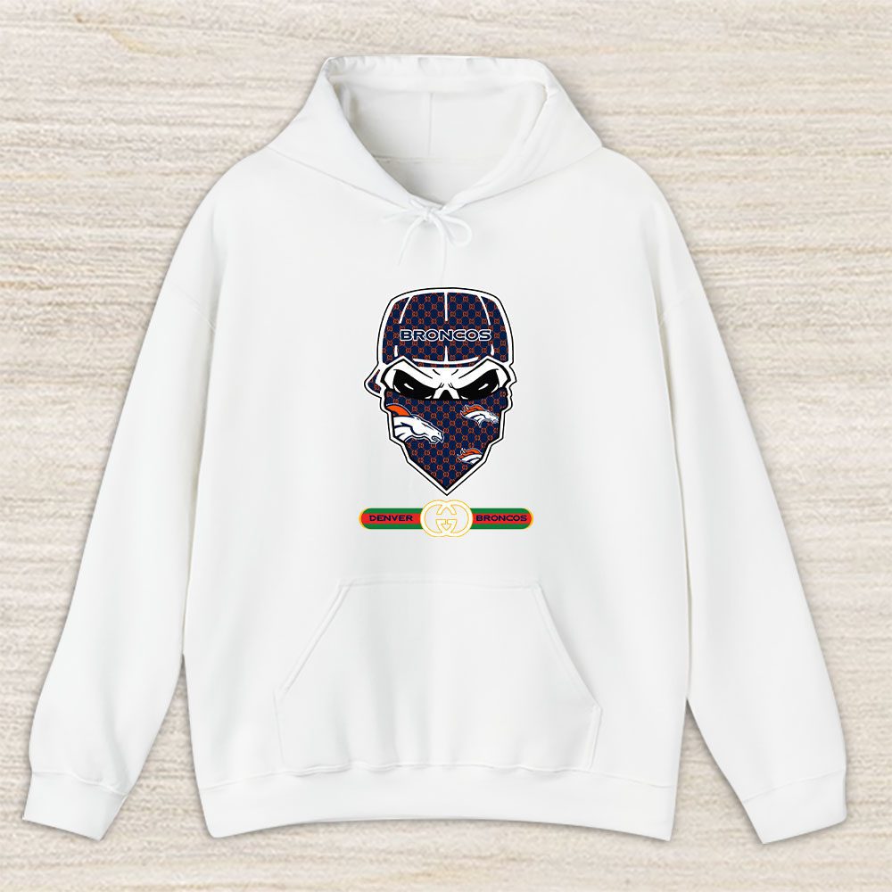 Gucci x NFL x Denver Broncos Skull Luxury Pullover Hoodie For Fan TBH1024