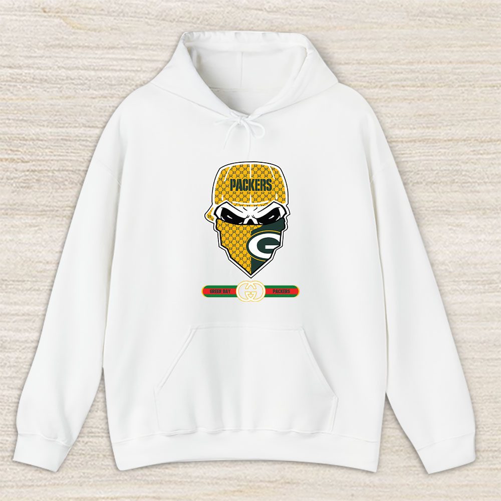 Gucci x NFL x Green Bay Packers Skull Luxury Pullover Hoodie For Fan TBH1030