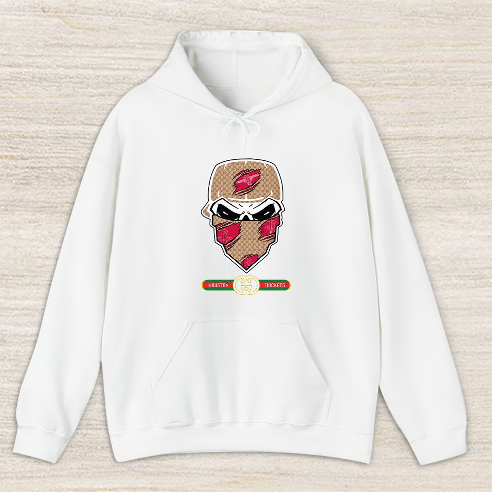 Gucci x NBA x Houston Rockets Skull Luxury Pullover Hoodie For Fan TBH1011